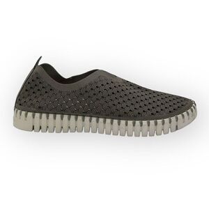 Isle Jacobsen Tulip 139 Perforated Sneaker Slip on Shoes Grey Womens 40 5710502